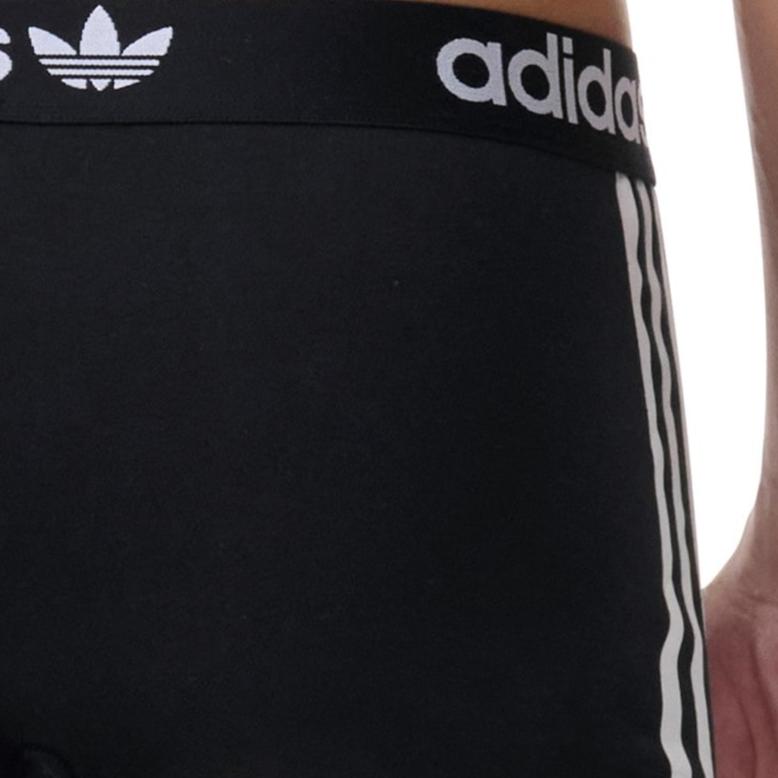 adidas Нижнее белье Originals с логотипом, эластичное, дышащее, 3 пары, мужское нижнее белье, черное, 4A1M56-000