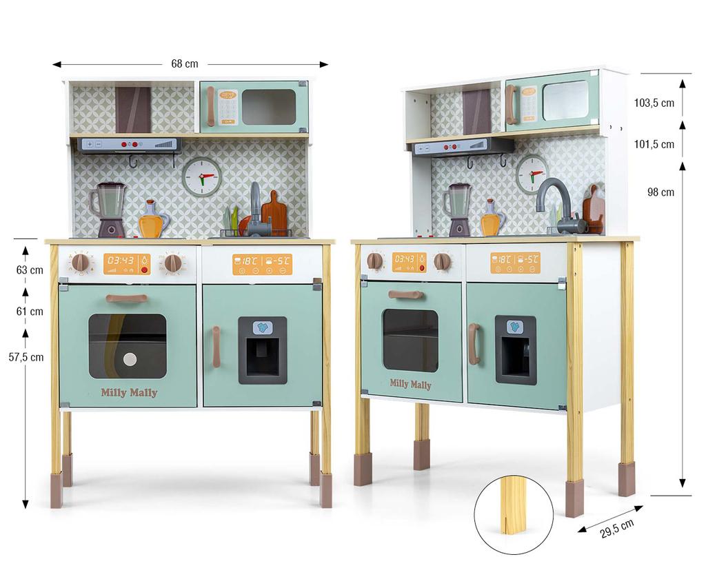 MILLY MALLY Bjorn Wooden Kitchen - Mint