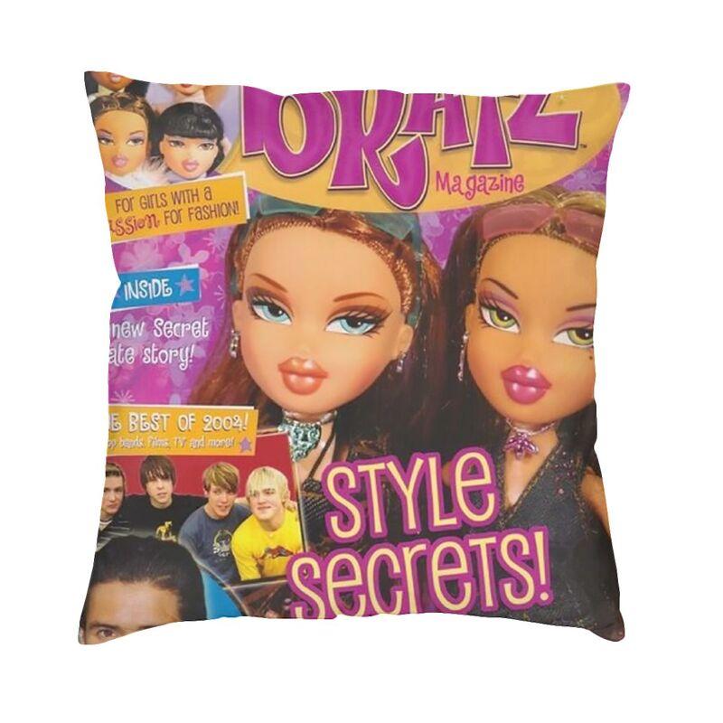 Персонализированный чехол для подушки Bratz Rock Angelz 45x45 см, Декор для дома, аниме, манга, ТВ, скандинавский чехол для подушки, мягкая наволочка