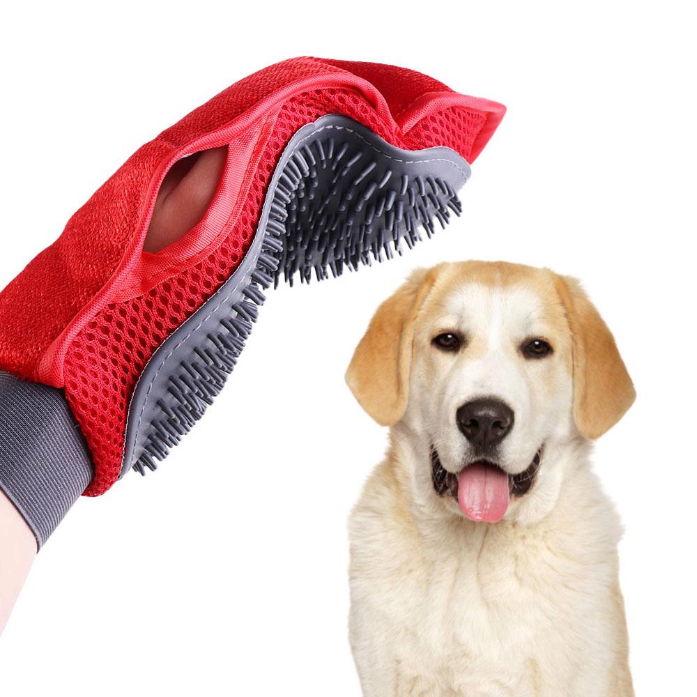 Glove Deshedding Gentle Efficient Dog Brush Glove Dog Combs Pet Glove Dog Bath Cleaning Supplies