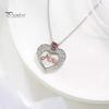Ожерелье для мамы, женское ожерелье с подвеской в виде сердца из искусственного кристалла, подарок на День матери для мамы, бабушки, жены от дочери, сына