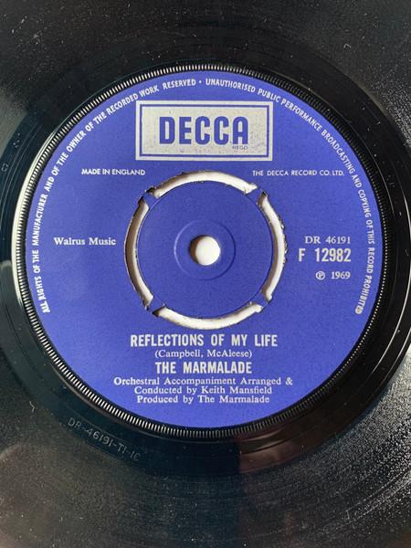 7-дюймовая пластинка MARMALADE - Reflections Of My Life F12982 Decca 1969 UK Rock б/у
