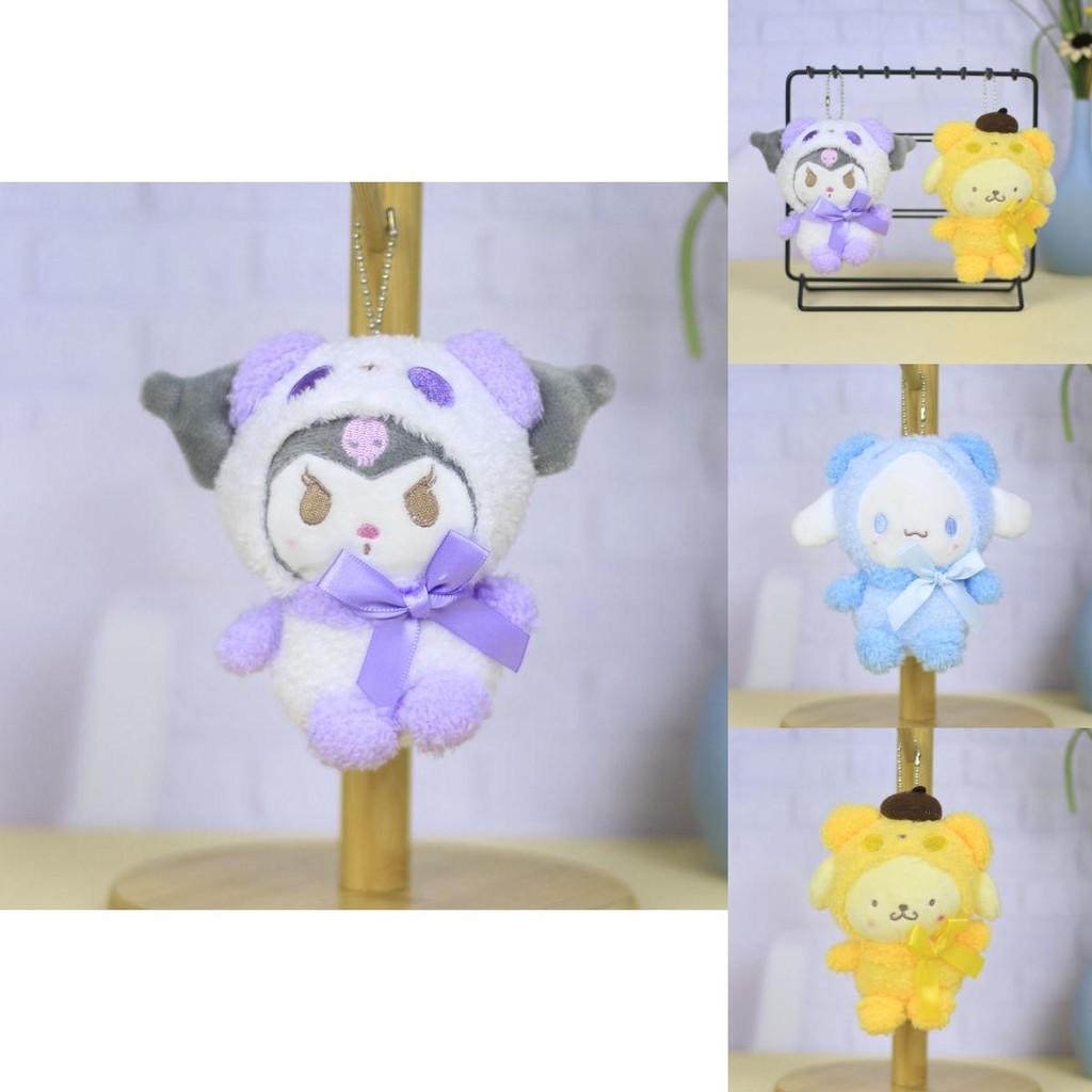 Adorable Sanrio Plush Toys Kuromi Cinnamoroll My Melody Pompompurin 12cm Short Plush