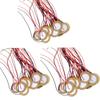 15 шт. Пьезоэлементный датчик с проводом, Пьезоэлектрический датчик звукоснимателя, Триггеры контактного микрофона, Предустановленный преобразователь