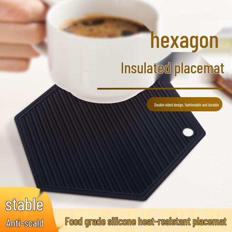 Силиконовые подставки-соты: Термостойкие, Нескользящие, Легко моющиеся, Четырехугольные Кухонные Настольные Коврики.