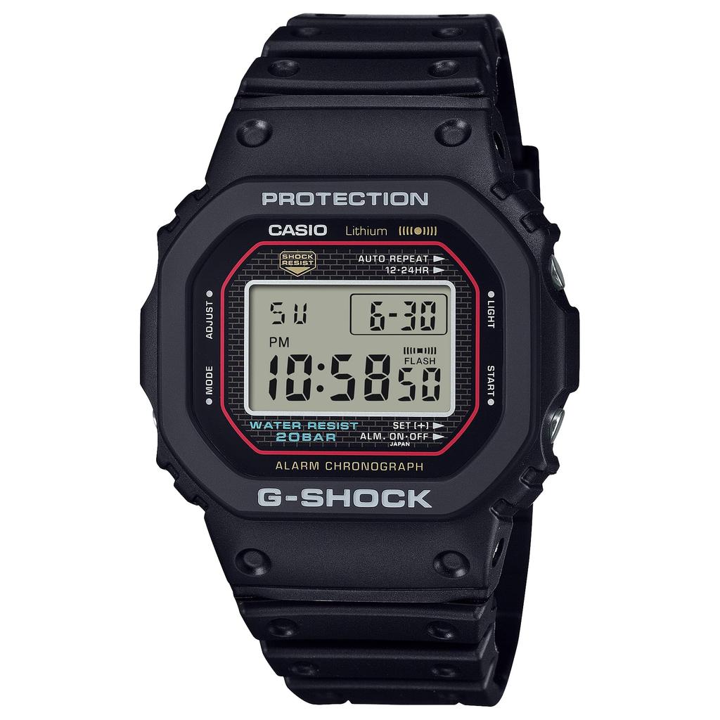 Casio G-Shock Watch Модель для дома: Первый перевыпуск G-SHOCK, биомасса пластик, DW-5000R-1AJF мужские черные