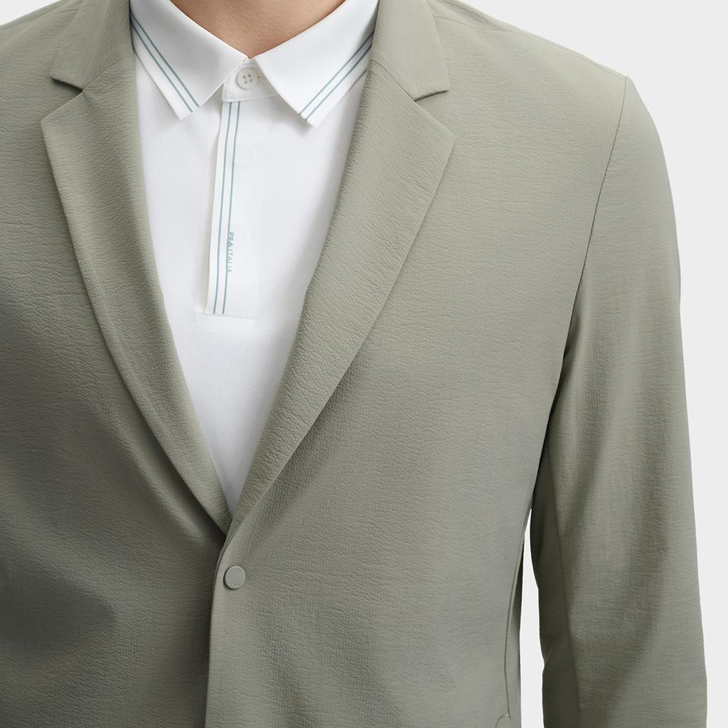 FILA Business Suits Men's Murky Olive Green Suit Collar Moderate Business Suit F11M432703FKK