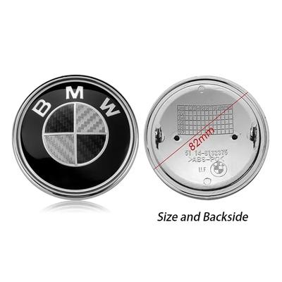 Для BMW E39 E46 E90 E30 E36 E60 G20 E87 E91 E92 1 2 3 4 5 Аксессуары 2 шт. ABS 74 мм 82 мм Логотип на передний капот Эмблема на крышку багажника