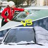 1/2Pcs Car Windshield/Rearview Mirror Cover for Ice and Snow Oxford Fabric Winter Auto Snow Shield Windshield Protector for Ice Removal Anti-UV