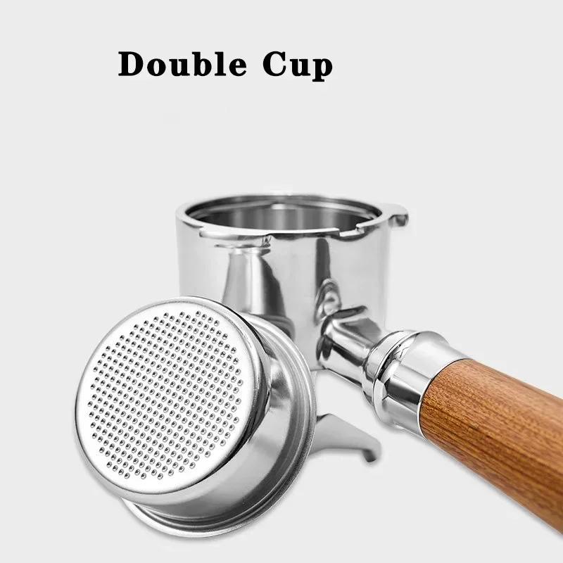 Фильтр с 1 ушком 11 мм для Delonghi Dedica EC681/681 Нержавеющая сталь Кофе Двойной разделитель рта Портафильтр Инструмент бариста