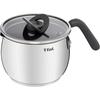 Tefal Single Handed Pot 16cm 2.6L IH Compatible with Gas Fire, Free of Harmful Substances Such As PFOA, Non-stick and Long-lasting "Optispace IH Stain