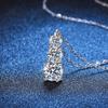 D Color 1.8CT All Moissanite Necklace For Women S925 Sterling Silver with White Gold Plated Lab Diamond Wedding Party Jewelry