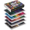 Akura Colored 120 Perfect for Kids and Coloring Beginners and Soft Art Gift Includes Pencil Sharpener Pencils, Colors, Oil-Based, Adults, Books,