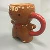 300ml Gingerbread Man Christmas Mug 3D Gingerbread Man Ceramic Cup Milk Coffee Water Cup Mug Gift