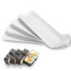 Porcelain Rectangular Dinner Platters, 13 Inch Rectangle Serving Plates for Sushi, Snacks, Cake, Meat & Appetizers, Set of 4