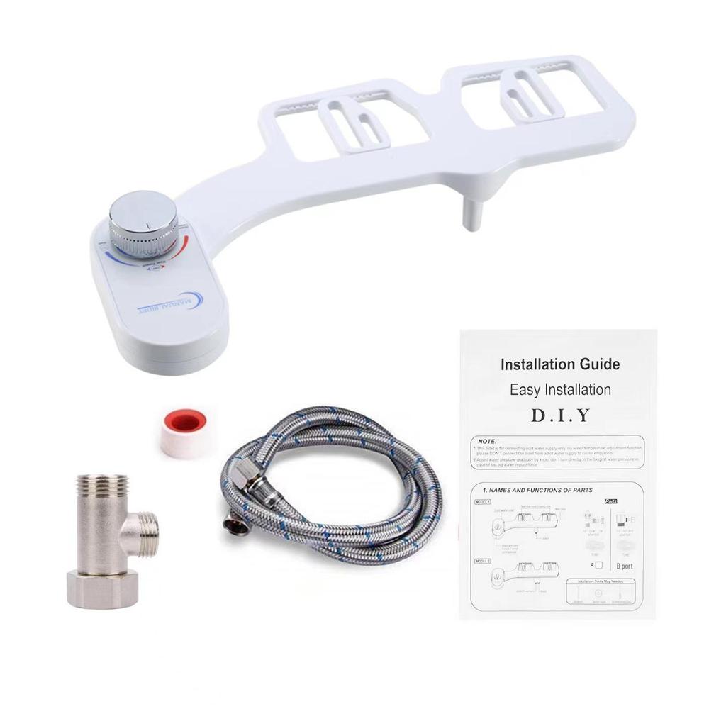 Умное сиденье для унитаза со встроенным биде, простая установка, не требуется розетка для мытья тела