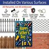 2D Flat, 1pc Colorful Tools Father's Day Metal Wall Art Sign "Happy Father's Day" - 8*12 Inch Aluminium Rustic Home Decor, Garage & Workshop Wall