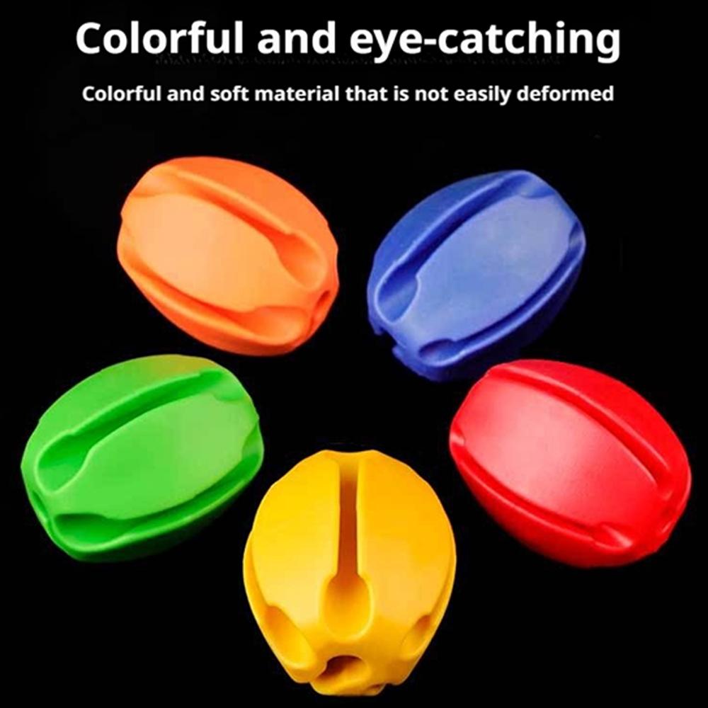 5 шт. Силиконовые ремешки-держатели для удочек с шариками, 5 отверстий, легкие, органайзер для рыболовных снастей, стойки для хранения, рыболовные аксессуары