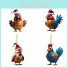 Очаровательные акриловые рождественские украшения на елку в виде цыплят для уникального праздничного очарования