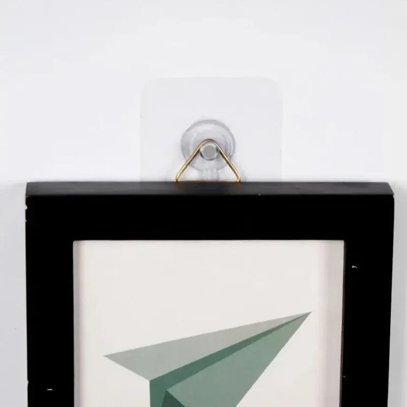 50/10 шт. Самоклеящиеся настенные крючки для фоторамки, часов, прочные клейкие прозрачные гвозди, настенные крючки, вешалки, держатели для гвоздей