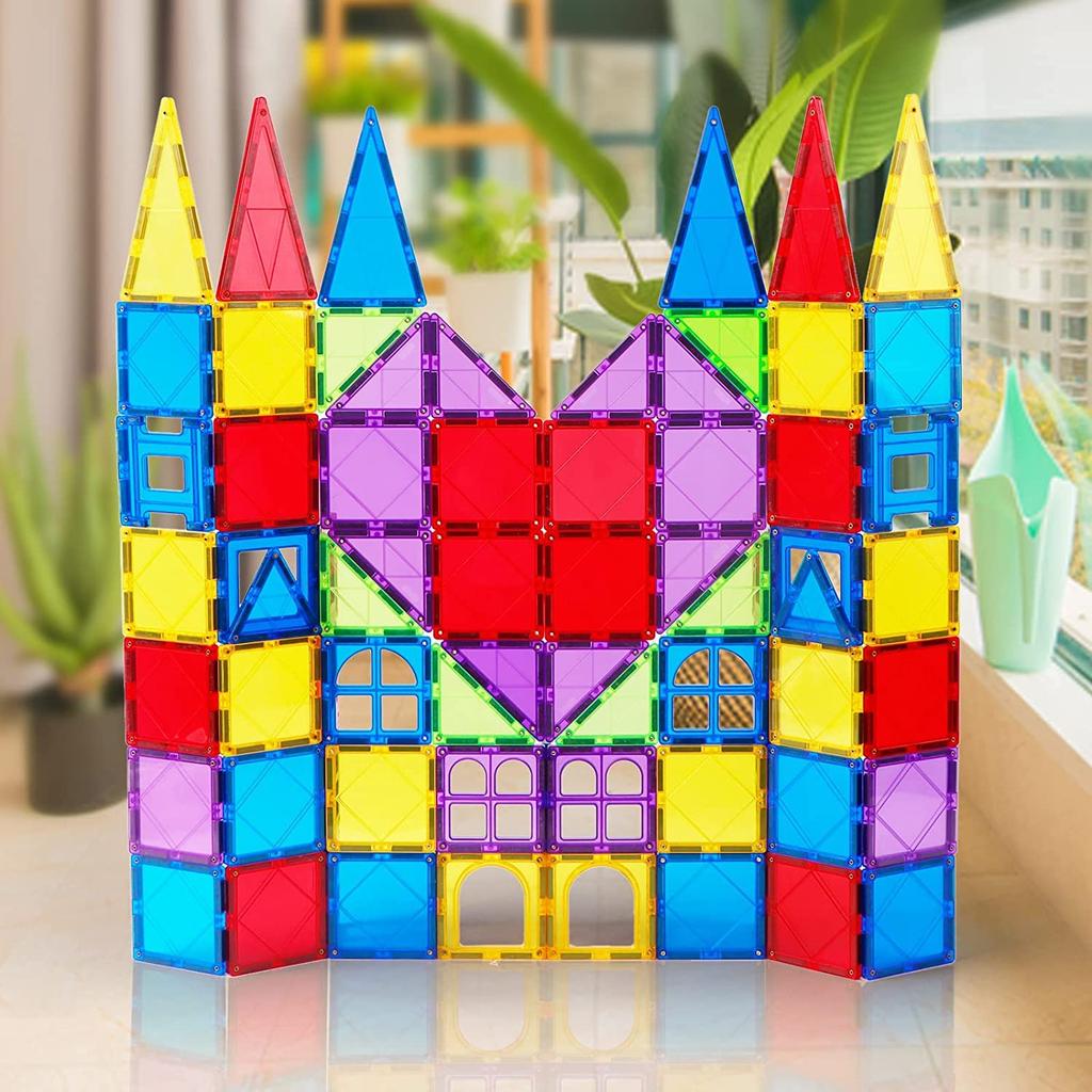 MAGBLOCK Магнитные блоки Популярная развивающая игрушка идеально подходит для девочек и идеально подходит для и 66 деталей - детей, мальчиков, дней рождений, детского сада,