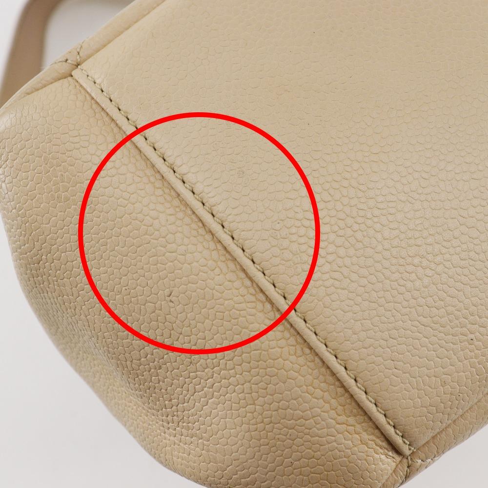 CHANEL Grand shopping tote Tote Bag A50995 GST Matelasse Chain Tote beige Caviar skin Women Used