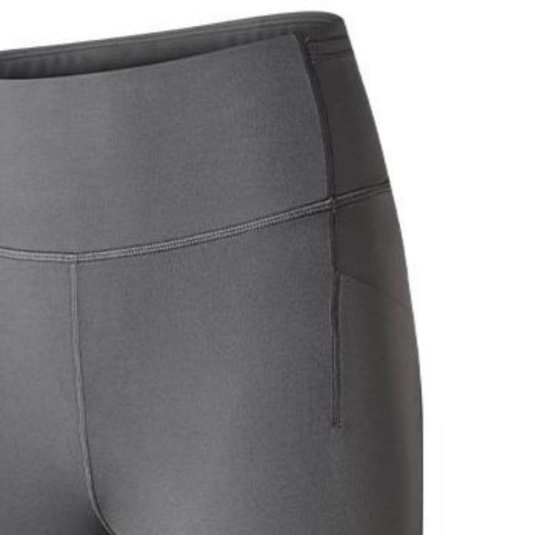 SAUCONY Однотонные спортивные шорты с высокой талией Женские шорты Средне-серый SC1239136-3