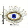 1 шт. Ручная работа, расшитый бисером глаз, тканевый значок «Глаз дьявола», аксессуары для украшения обуви из кожи, обувь и аксессуары, аксессуары для одежды