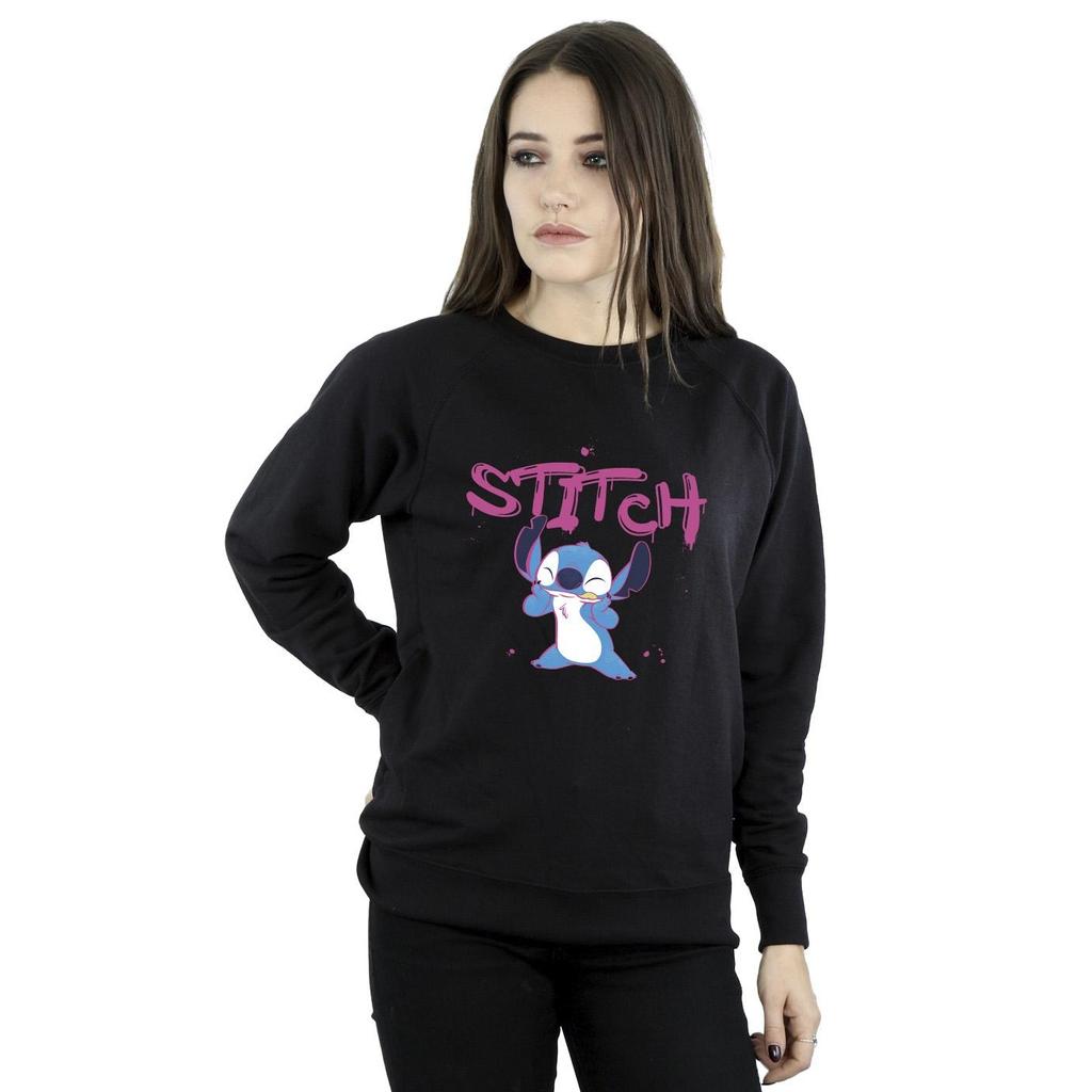 Disney Womens/Ladies Lilo And Stitch Graffiti Sweatshirt