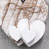 Форма сердца DIY украшения свадебный подвесной кулон деревянный настенный кулон домашний декор