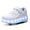Children's Runaway Shoes Girls' Flashing Lights Charging Models Can Automatically Shrink Adult Shoes with Wheels