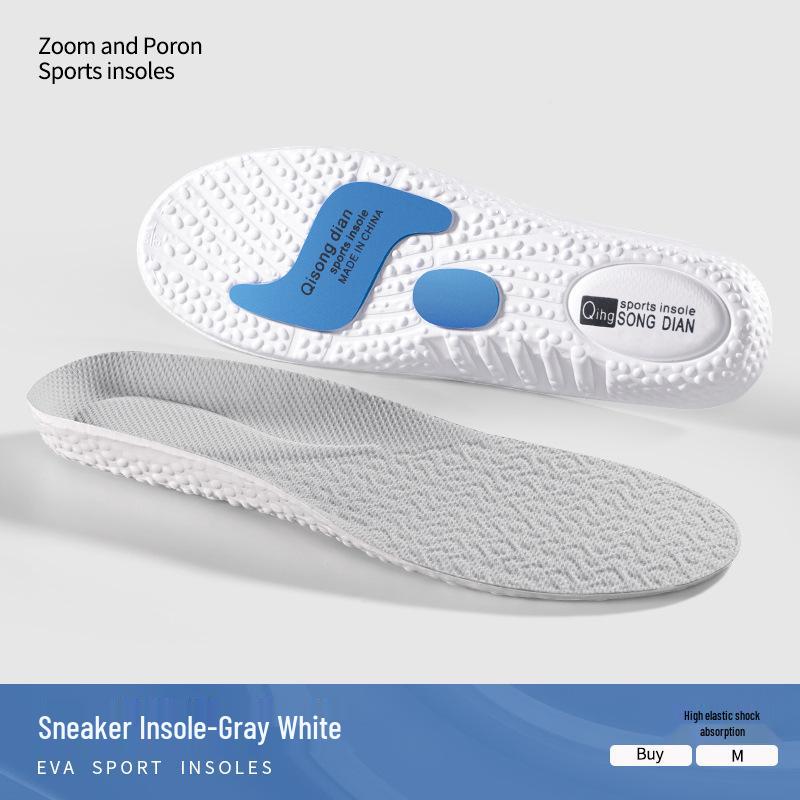 Спортивные стельки с воздушной подушкой для мужчин и женщин - Амортизация ударов и впитывание пота, Предотвращение запаха для баскетбола, Военных тренировок и Бега