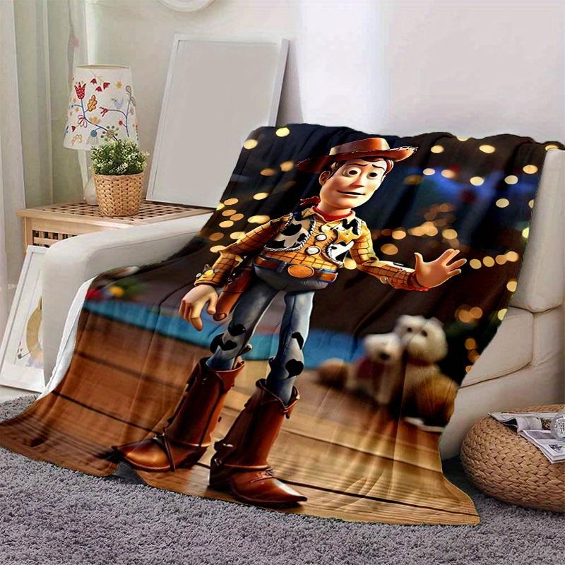 1pc, Cartoon Cowboy Blanket, Seasonal Universal, Home Decoration, Throw Blanket, Soft Flannel Throw Blanket, Versatile & Cozy for Bedroom, L