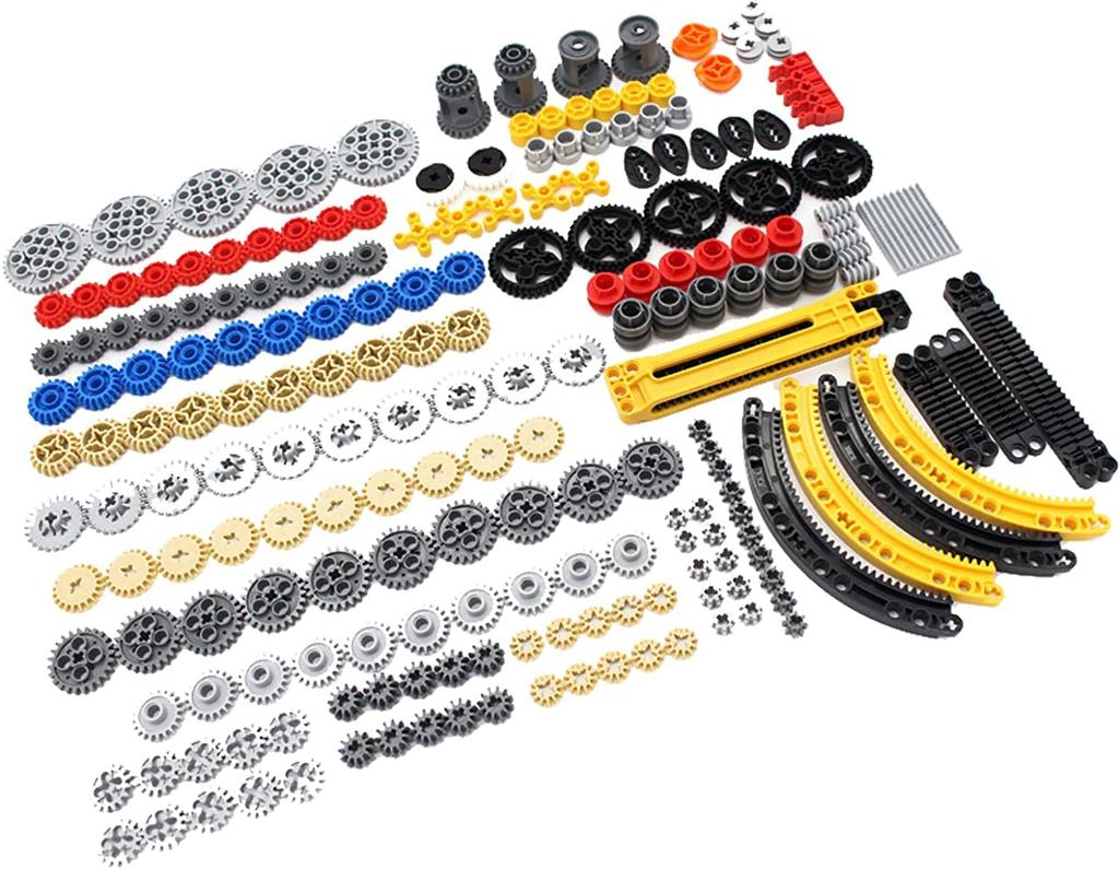 SEEMY 233 детали шестеренок для серии Technic, совместимые с LEGO Technic Parts DIY Gear Assort Pack (Подъемные рычаги, штифты, оси, разъемы)
