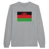 T-shirt à manches longues - PIXELFORMA - Drapeau du Malawi - Gris - Regular - Adulte