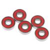 5 шт. Красные шарикоподшипники Abec-5 608-Rs для скейтборда 8X22X7 мм