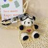 Stuffed Animal Plush Key Ring Cute Pilot Panda Plush Key Ring Panda Keychain  Women Girls