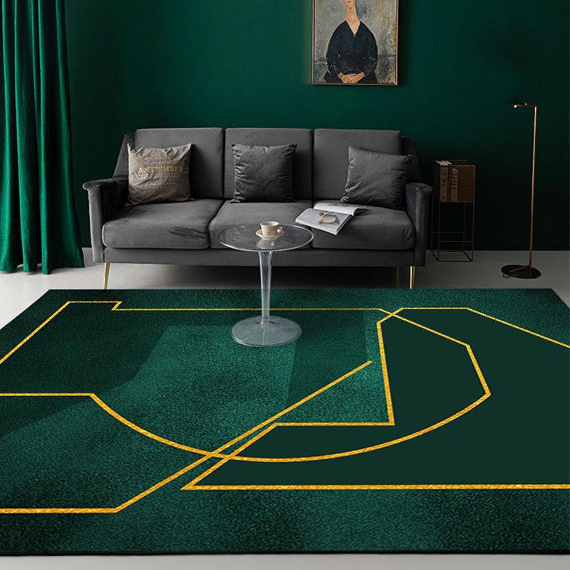 Nordic Modern Living Room Bedroom Carpet Green Series Carpet Coffee Table Bedside Blanket Leisure Floor Mat