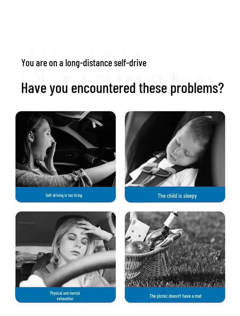 BYD Song Plus Универсальный Портативный Автомобильный Матрас - Подушка для Сна в Путешествии на Заднем Сиденье Внедорожник Седан