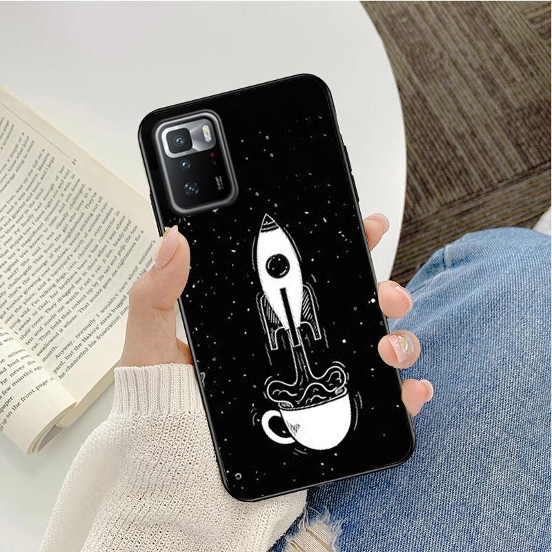 Phone Case For Xiaomi Redmi Note 13 12 Pro 11 10 Pro 12S 11S 10S Redmi 10 13C 9C 10C Cartoon Space Planet Funda Coque Case
