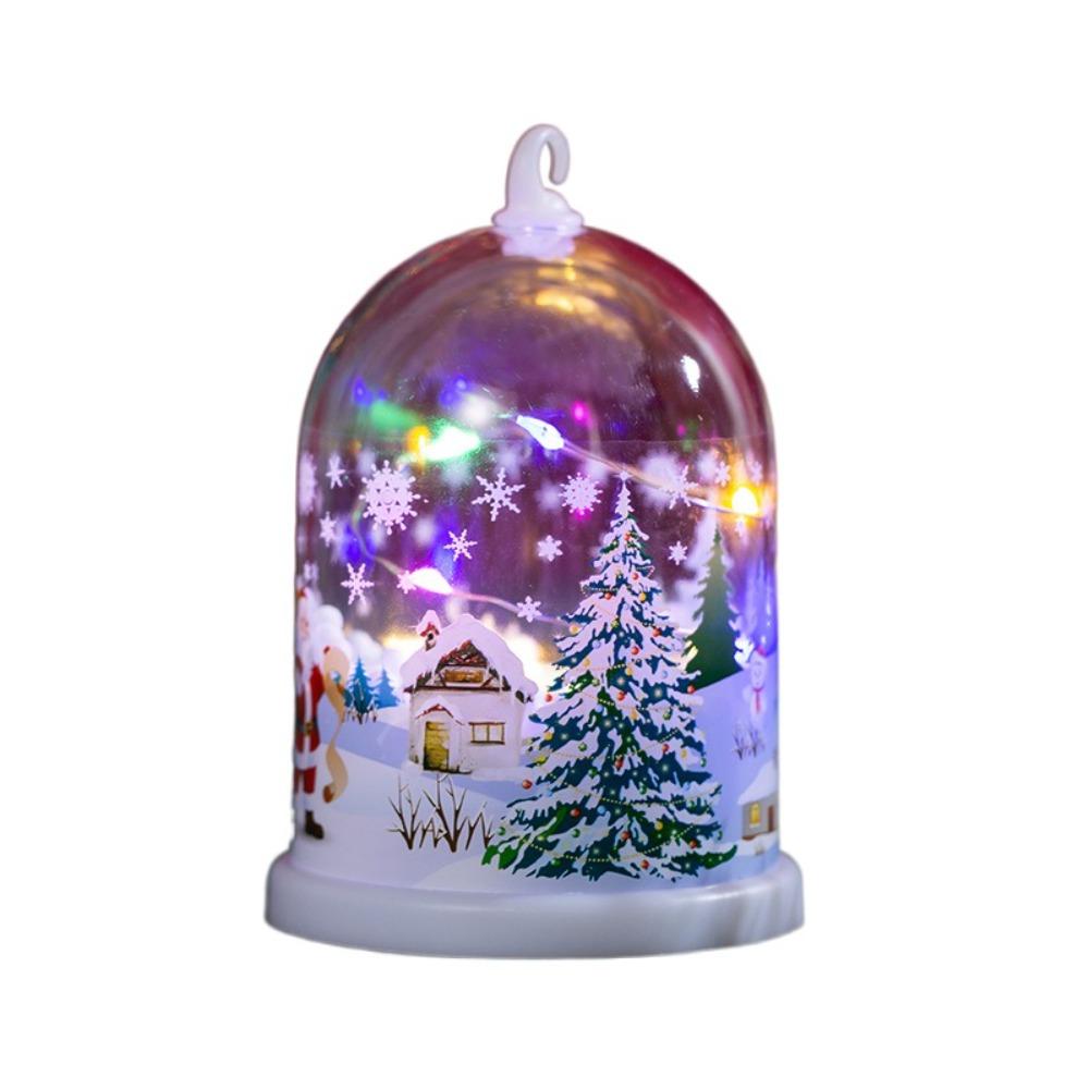 Luminous Christmas Snow Globes Lamp Christmas Desktop Decoration Lantern Desktop Decoration