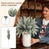 20PC/Christmas Simulation Snowflake Needle Branch Feel Material Table Ornaments Home Decoration Christmas Tree Plug-in