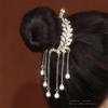 Women Wheat Tassel Hair Clips Decor Ponytail Claw Clip Accessories for Girl Styling Gifts