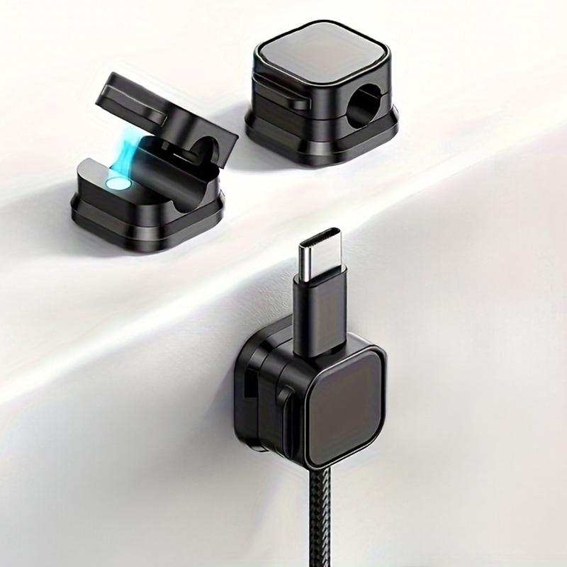 3/6 шт. Магнитный органайзер для кабелей Держатель Настольные скрытые клипсы для проводов Многоразовые гаджеты для хранения проводов для домашнего офиса Управление кабелями