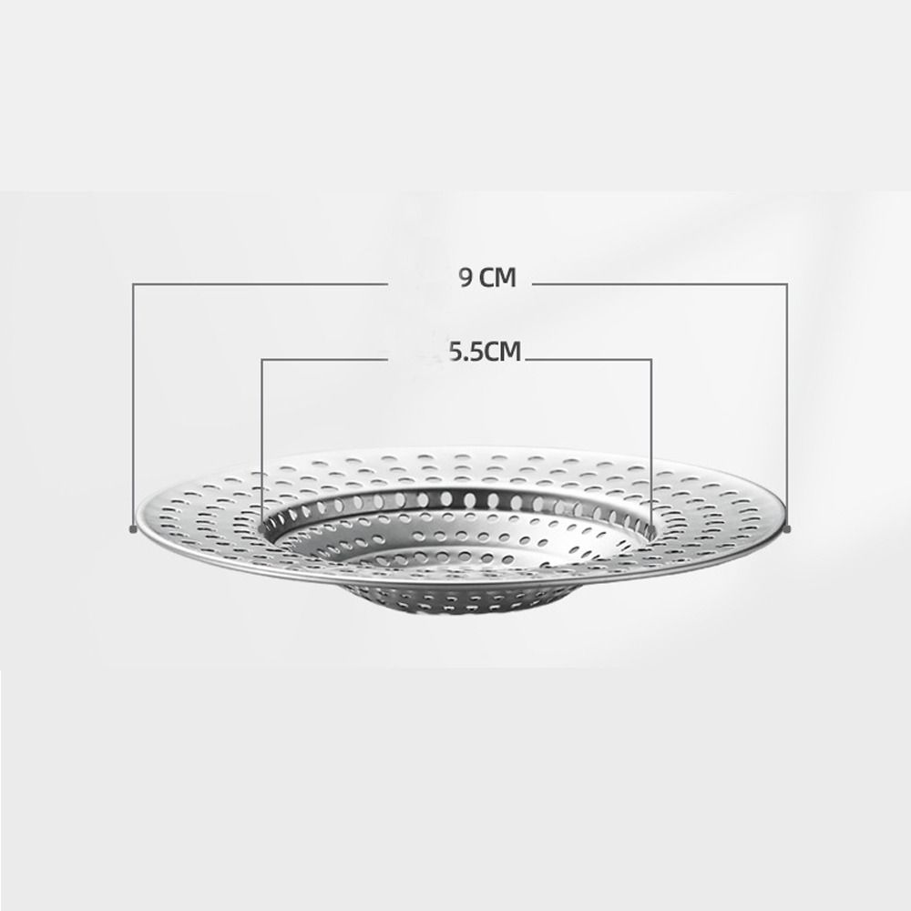 Steel Waste Catcher Floor Drain Net Cover Anti-Blocking Strainer Sewer Mesh Trap Drain Filter