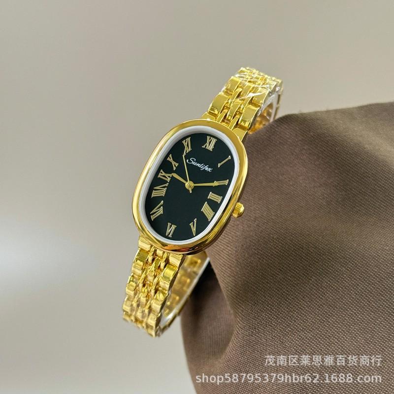 Sunlifex Elegant Oval Quartz Watch Women Small Stylish Ladies Wristwatch Luxury Design