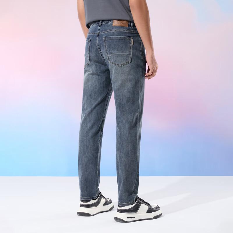 Мужские джинсы прямого кроя микро-стрейч