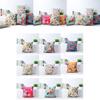 Chic Vivid Flower Floral Plants Linen Pillow Case For Decorative Cushion Style 18