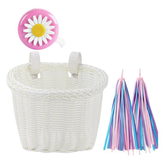 Передняя корзина для велосипеда с регулируемым ремнем, большой вместимостью, прочный несущий велосипедный руль