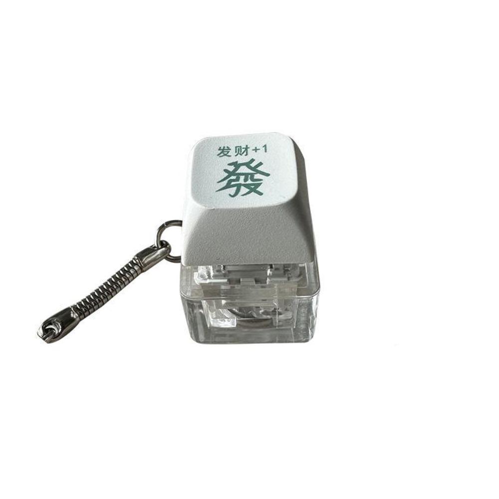 Button Cap Keycap Pendant Led Light Keycap Fidget Keychain New Finger Keyboard Gift